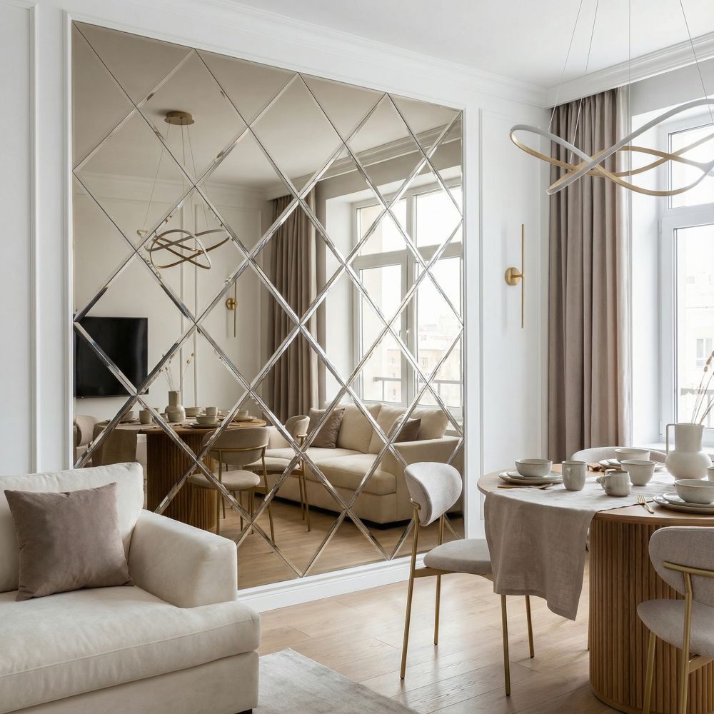 Фотографии Зеркальные панно в квартире: пережитая роскошь или актуальная мода?